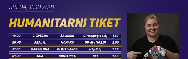 Humanitarni tiket u podne: Zorana Arunović tipuje za Sigurne kuće