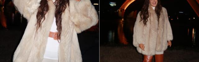 Čizme preko kolena su u trendu, a ovaj model nosi Aleksandra Radović