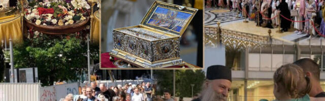 Više od 150.000 ljudi celivalo Časni pojas Bogorodice: Vernici dolaze iz Australije, Švajcarske, Nemačke... (FOTO)