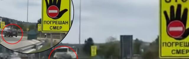 Ili je lud ili se pravi lud: Još jedna vožnja u kontra-smeru kod Vrčina - potpuno ignorisao dva saobraćajna znaka (VIDEO)