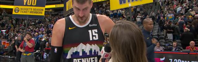 "Dobro je..." Prve reči Nikole Jokića posle istorijske partije kakva nikad nije viđena oduševile svet /VIDEO/