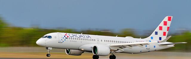 Avion Croatia Airlinesa Airbus A220 izleteo sa piste u Splitu tokom prekinutog poletanja za Frankfurt