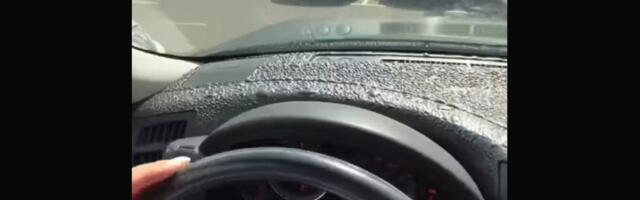 Automobil se topi od vreline, i to bukvalno! Neverovatna scena u Vojvodini, ovo nismo dosad viđali