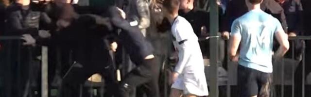 ISPLIVAO SNIMAK BRUTALNOG NAPADA NAVIJAČA NA IGRAČE: Pogledajte jezive scene haosa sa utakmice u Sremu