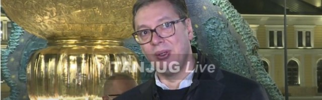 PREDSEDNIK VUČIĆ OBIŠAO ZAVRŠNE RADOVE NA SAVSKOM TRGU! Neverovatno!