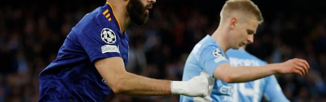 POLUVREME - Liga šampiona: Mančester Siti - Real Madrid 2:1, fudbal za Bogove, Benzema vratio goste u život