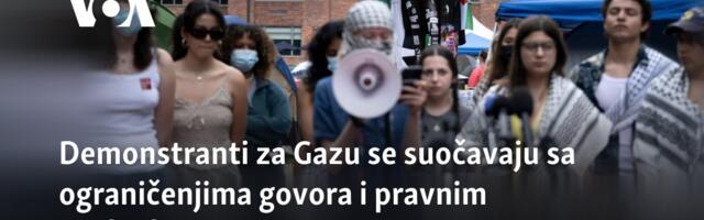 Demonstranti za Gazu se suočavaju sa ograničenjima govora i pravnim posljedicama