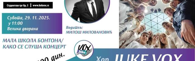 Tinejdž hor JukeVox u subotu na Kolarcu