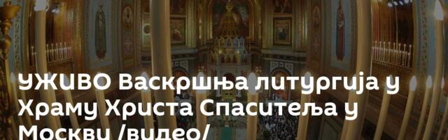УЖИВО Васкршња литургија у Храму Христа Спаситеља у Москви /видео/