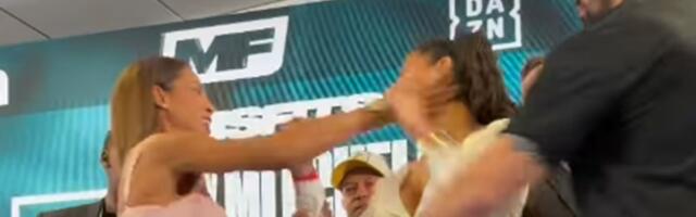 Frka i šamar na konferenciji: Bokserka nasrnula na protivnicu, reagovalo obezbeđenje, pljuštale uvrede