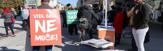FOTO, VIDEO: Galens i "Novi Sad na vodi" ujedinili novosadsku opoziciju i organizacije