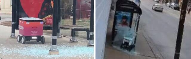 Dva robota za dostavu razbila staklo na autobuskom stajalištu u razmaku od par dana: Idu brzinom od 8 km/h