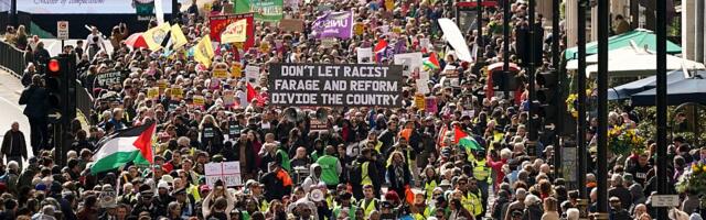 Protest u Londonu protiv jačanja političke desnice
