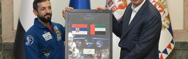President Aleksandar Vucic receives UAE Minister for Youth Sultan Saif Al Neyadi