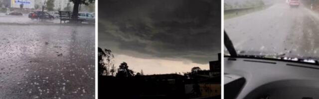 SUPEROLUJA STIGLA DO SRBIJE: Munje cepaju nebo nad Šidom, u Subotici se smrklo usred dana, u Novom Sadu kiša i grad! (VIDEO)