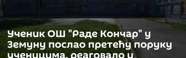 Ученик ОШ "Раде Кончар" у Земуну послао претећу поруку ученицима, реаговало и Mинистарство