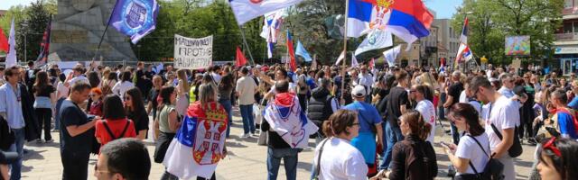 U Kraljevu protest podrške veteranima osumnjičenim za planiranje rušenja ustavnog poretka