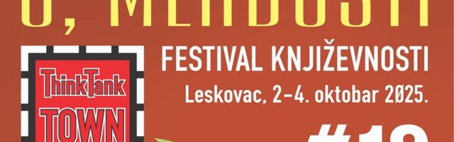 XIX Festival književnosti “Think Tank Town” počinje večeras u Naordnom muzeju Leskovac