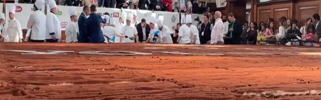 VIDEO: Napravljen najduži tiramisu na svetu - dug skoro pola kilometra