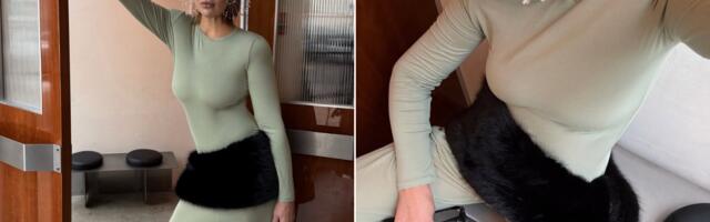 Styling hack: Krzneni šal je modni favorit sezone, a sada ga nosimo i oko struka