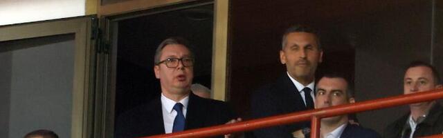 Vučić gledao Zvezdu u društvu Orlića i predsednika Sitija