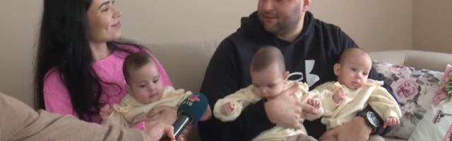 "MI NE ZNAMO KAKO JE S JEDNIM, NAMA SU PRVE PA 3!" Nađa, Tara i Mila prve su srbobranske trojke! A tata punih ruku kaže: Ja sam najsrećniji čovek na svetu VIDEO