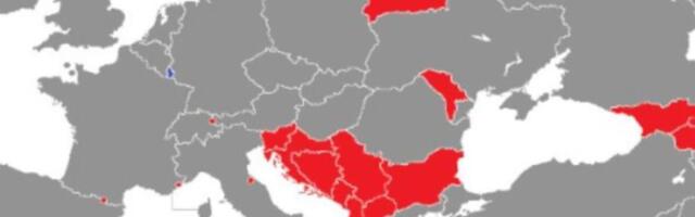 NOVA MAPA EVROPE STAVILA BALKAN U CRVENO: Surova statistika pokazala GDE JE SRBIJA u odnosu na bivše države SFRJ!