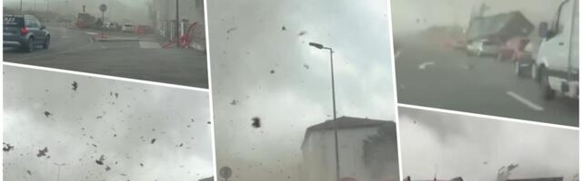 TORNADO PREVRTAO KAMIONE NA AUTO-PUTU! Nakon 40 stepeni, Franucuskom tutnji snažno nevreme: Prizor je NEVEROVATAN, pogledajte snimke (VIDEO)