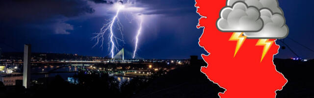 RHMZ UPOZORAVA NA NEVREME Pljuskovi, grmljavina i grad, upaljena 2 meteoalarma, biće HAOS