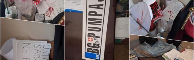 KURIR SAZNAJE, ŠTA JE SVE PRONAĐENO U ZGRADI REKTORATA: U toku pretres ukupno 28 prostorija, 3 sale i podruma (FOTO)