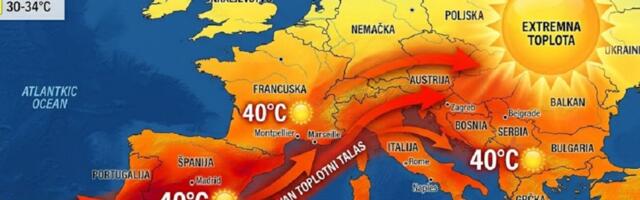 Pogledajte kako vrelina stiže na Balkan: Vreo vazduh sa severa Afrike diže temperatura u Srbiji na 36 stepeni
