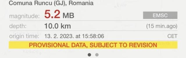 Jak zemljotres u Rumuniji, tresla se i Srbija