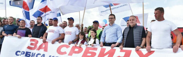 Skup SNS: Milan Radoičić i Danilo Vučić obišli Srbe sa KiM koji pešače do Beograda