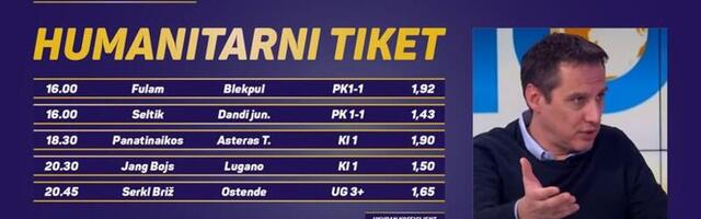 Humanitarni tiket u podne: Veljko Lalić tipuje za NORBS