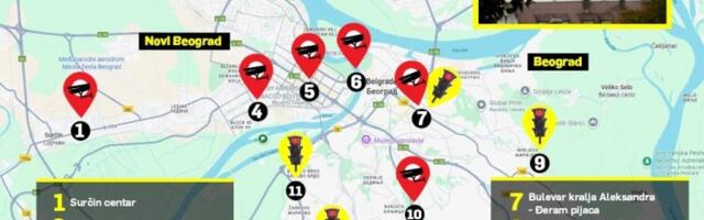 EKSKLUZIVNO! OVO SU TAČNE LOKACIJE KAMERA KOJE BELEŽE PREKRŠAJE U BEOGRADU! Saznajte gde se nalaze radari i kamere za crveno svetlo, i kako građani mogu pratiti ažuriranja sistema! (MAPA)