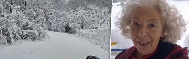 Maja Volk zavejana snegom 50 km od Beograda: Odsečena od sveta se hrani semenkama (VIDEO)