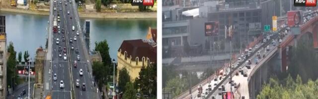 Direktno sa ulica Beograda: Haos na mostovima, jutarnji špic u punom jeku (FOTO)