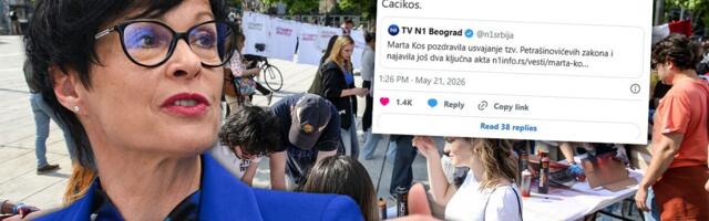 BLOKADERI EVROPSKU KOMESARKU NAZVALI "ĆACIKOS" JER JE POHVALILA SRBIJU! Do juče je dizali u nebesa i trčali kod nje u Brisel, sad im postala državni neprijatelj