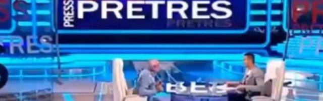 NASRNUO NA VODITELJA SA SPUŠTENIM PANTALONAMA! Folker skinuo gaće usred emisije, obezbeđenje hitno reagovalo! (VIDEO)