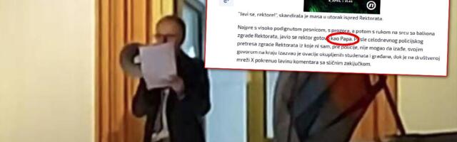 HABEMUS REKTOR! Blokaderski N1 u transu: Đokić im se ukazao KAO PAPA sa balkona!