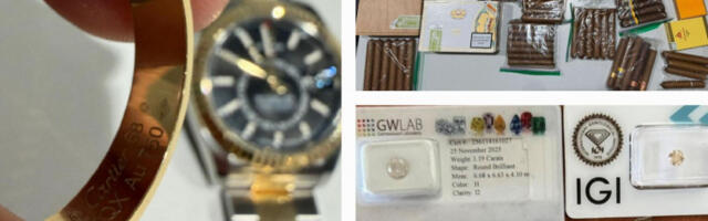 Заплењен непријављен новац и луксузна роба вредна више од  60.000 евра