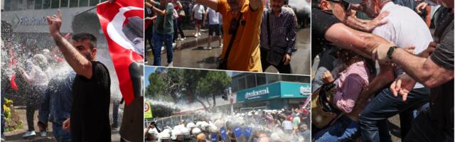 POGLEDAJTE INTERVENCIJU TURSKE POLICIJE! VODENIM TOPOVIMA PO DEMONSTRANTIMA! Spečili okupljanje pristalica bivšeg vođe najveće opozicione stranke (FOTO, VIDEO)