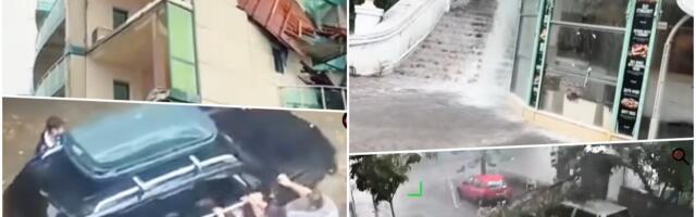 UŽASNI SNIMCI IZ OMILJENOG LETOVALIŠTA SRBA! Ležaljke, table, stolovi, stolice plutaju posred ulice?! Pogledajte bujicu koja nosi sve pred sobom u Varni (VIDEO)