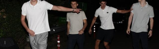 Košarkaši slavili uz lepše polovine, pevao Georgiev (FOTO)