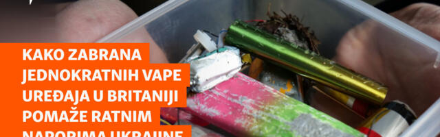 Kako zabrana jednokratnih vape uređaja u Britaniji pomaže ratnim naporima Ukrajine