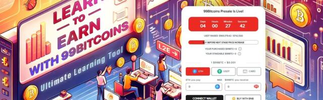 Token 99Bitcoins počinje svoju pretprodaju Learn 2 Earn Cripto, najavljujući sledeći veliki BRC-20 projekat