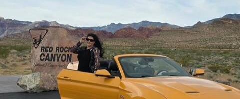 DRAGANA MIRKOVIĆ VOZILA SKUPU MAŠINU PO PUSTINJI Žuti kabriolet vozila bez ruku, prepustila se potpunoj slobodi: Sve delim s vama (FOTO)