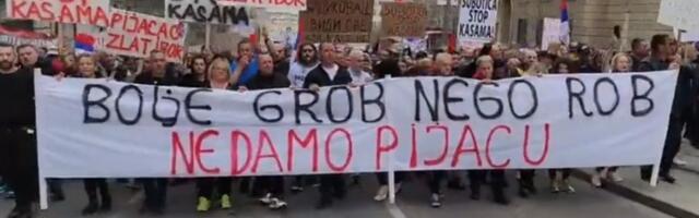Pijačni prodavci proveli noć ispred Predsedništva
