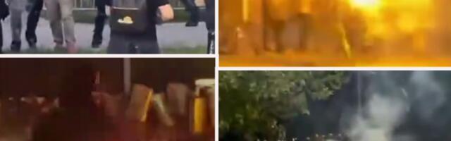RATNO STANJE NA ULICAMA BEOGRADA! Blokaderi napadaju policiju, u toku je veliki sukob - OVO JE TRENUTAK KAD SU POLETELE KAMENICE I BAKLJE! (FOTO, VIDEO)