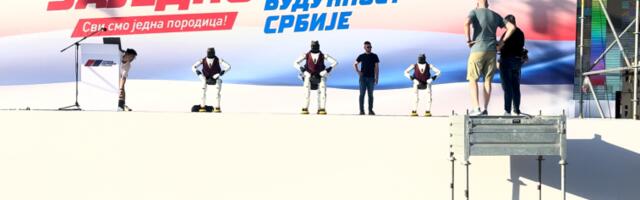 Роботи на бини увежбавали „Моравац” пред данашњи скуп испред Скупштине